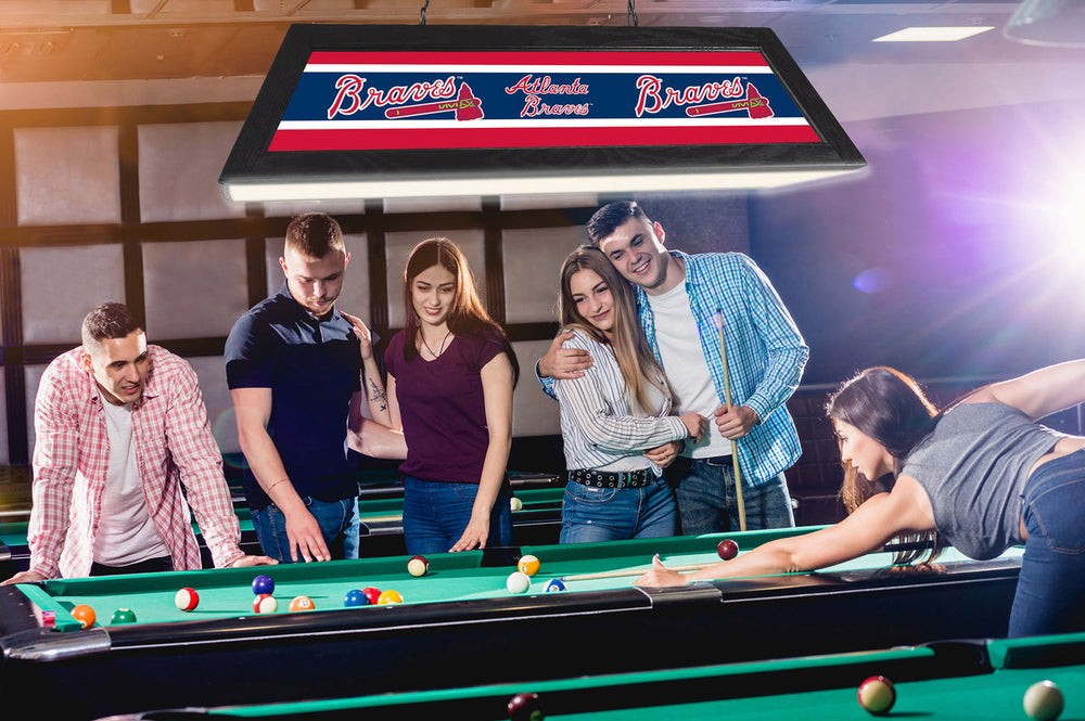 Atlanta Braves Pool Table Light