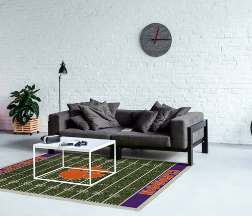 Clemson University Rug Home Field 3