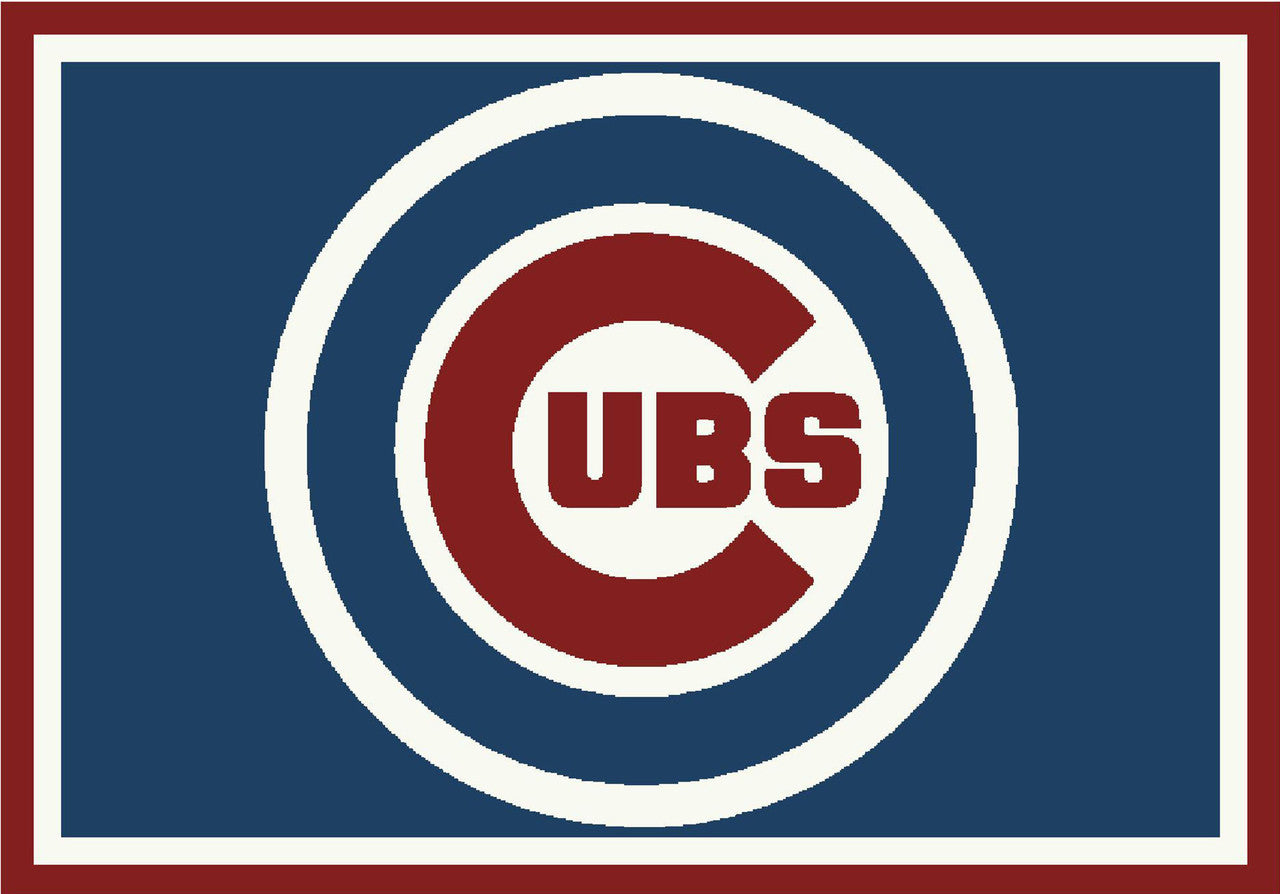 Chicago Cubs Rug Team Spirit