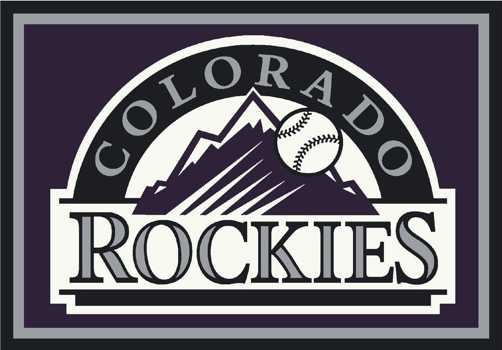 Colorado Rockies Rug Team Spirit