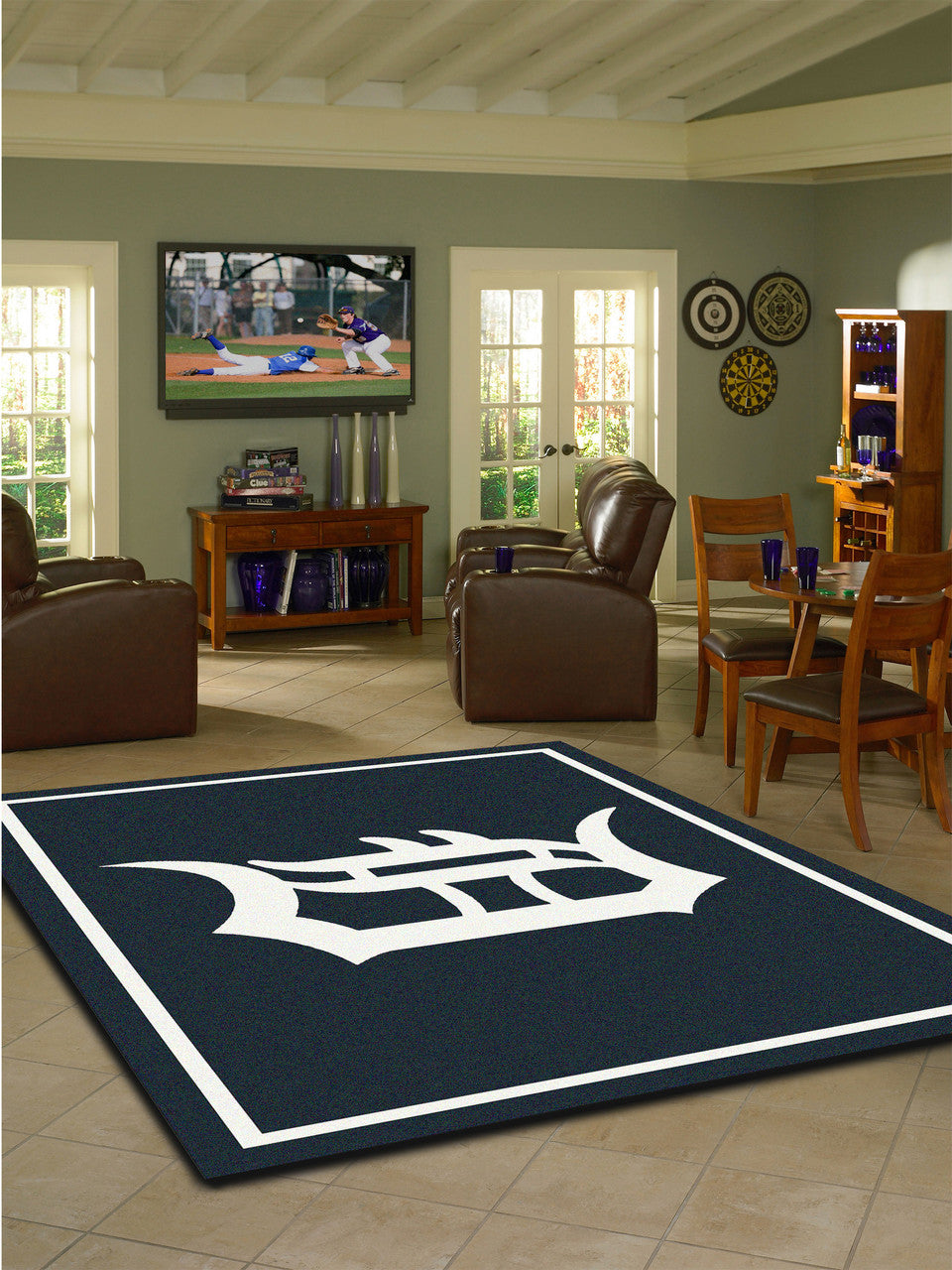 Detroit Tigers Rug Team Spirit