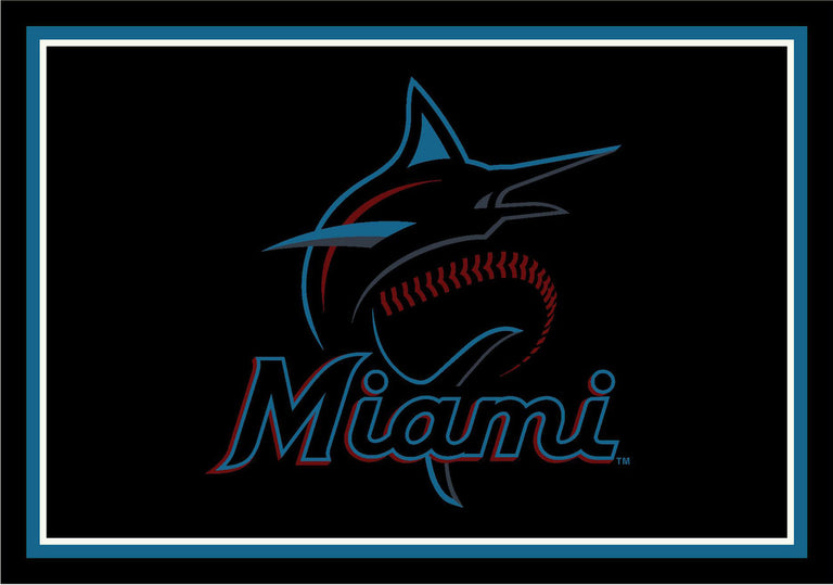 Miami Marlins Rug Team Spirit
