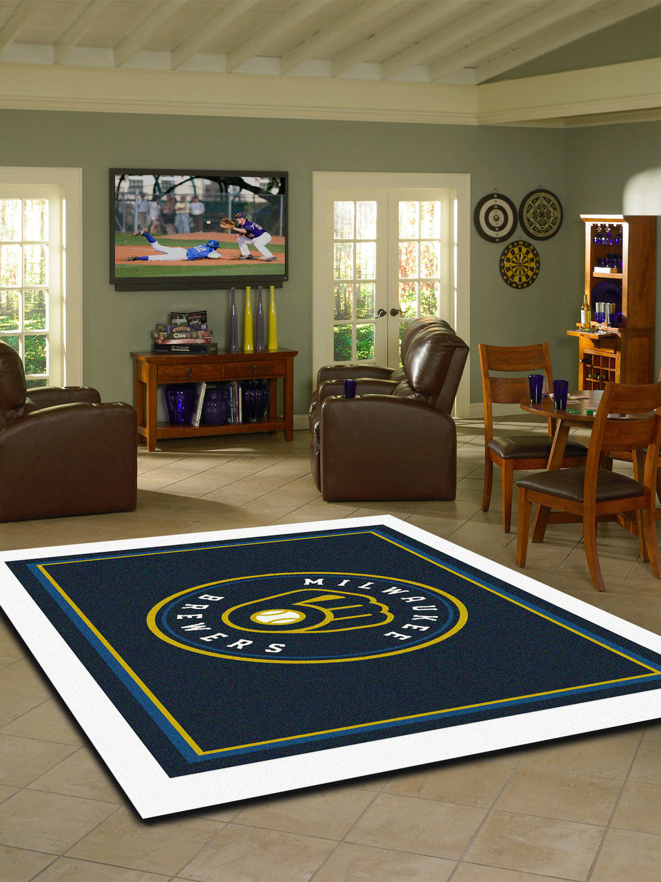 Milwaukee Brewers Rug Team Spirit