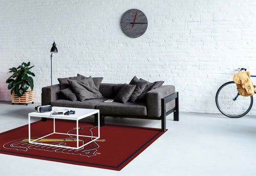 St Louis Cardinals Rug Team Spirit 4