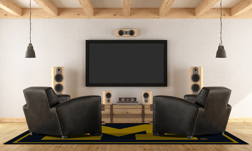 University of Michigan Rug Team Spirit 3