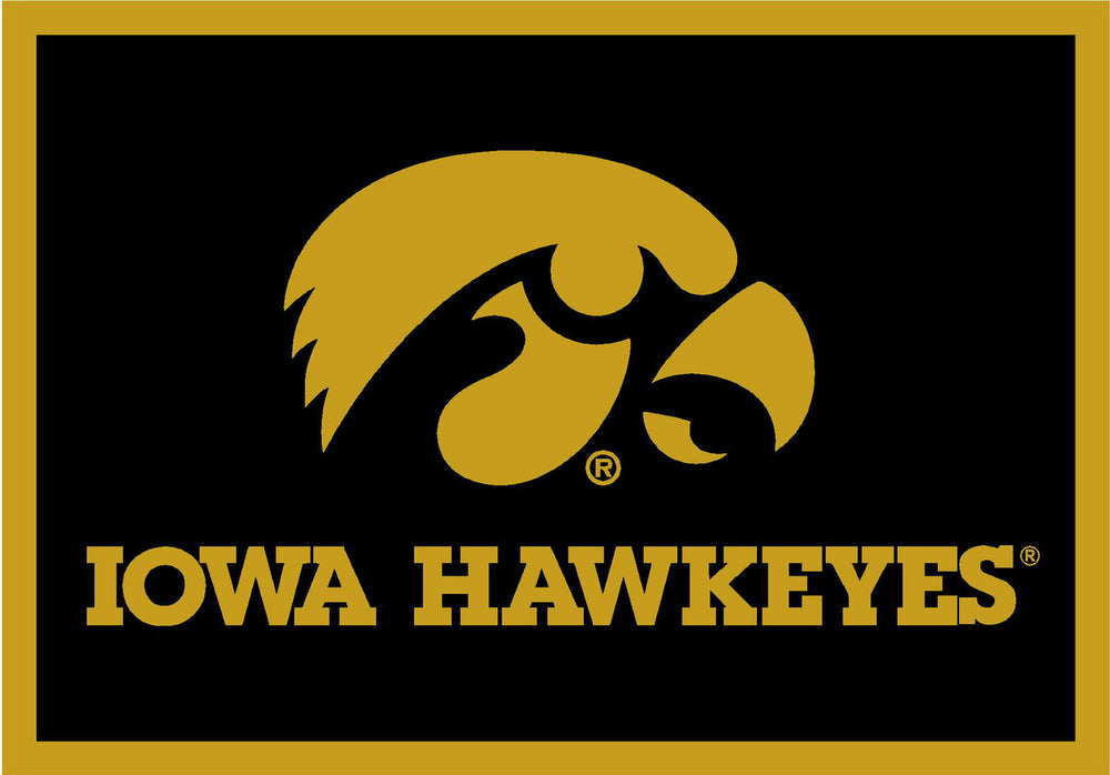 University of Iowa Rug Team Spirit