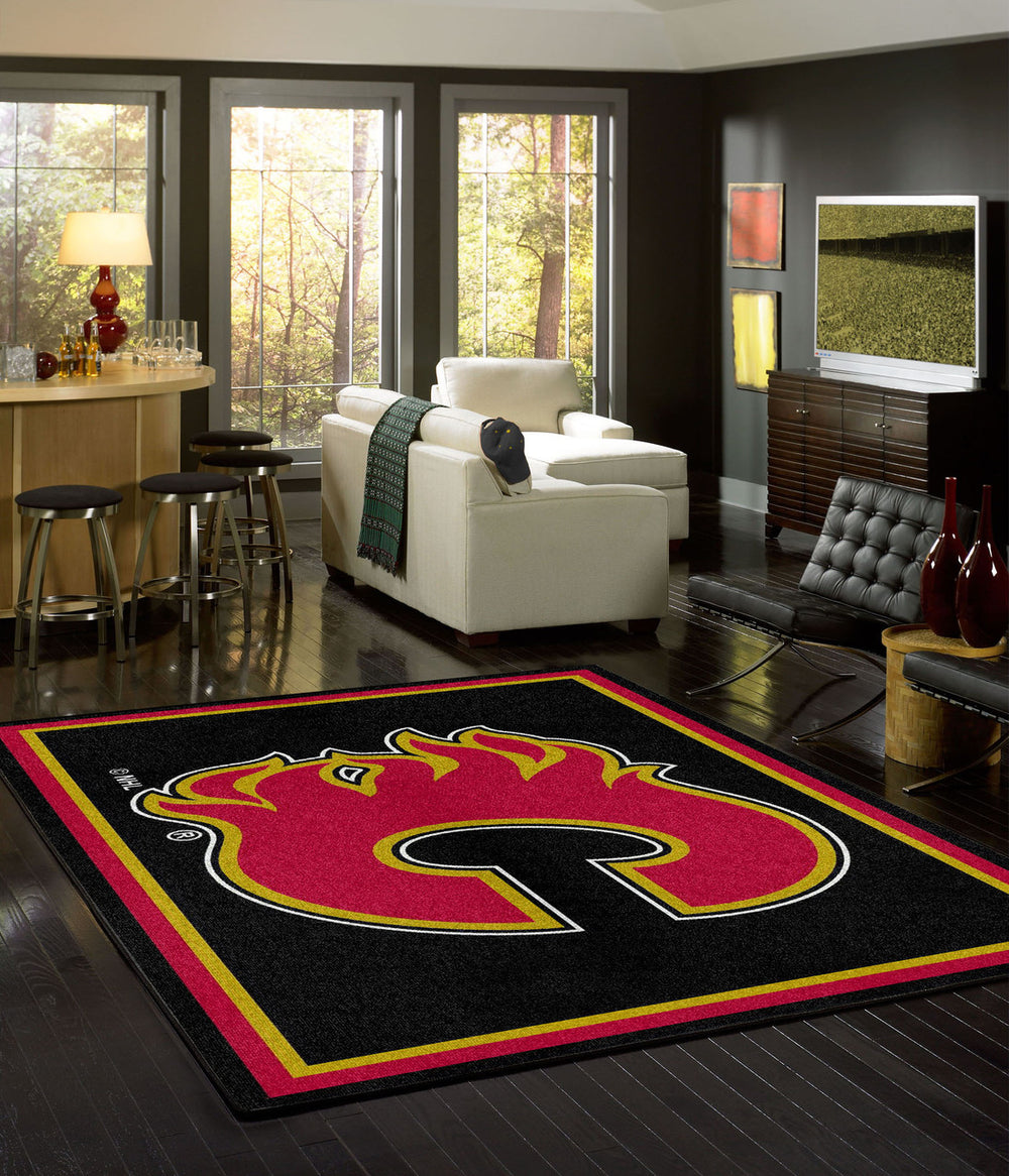 Calgary Flames Rug Team Spirit