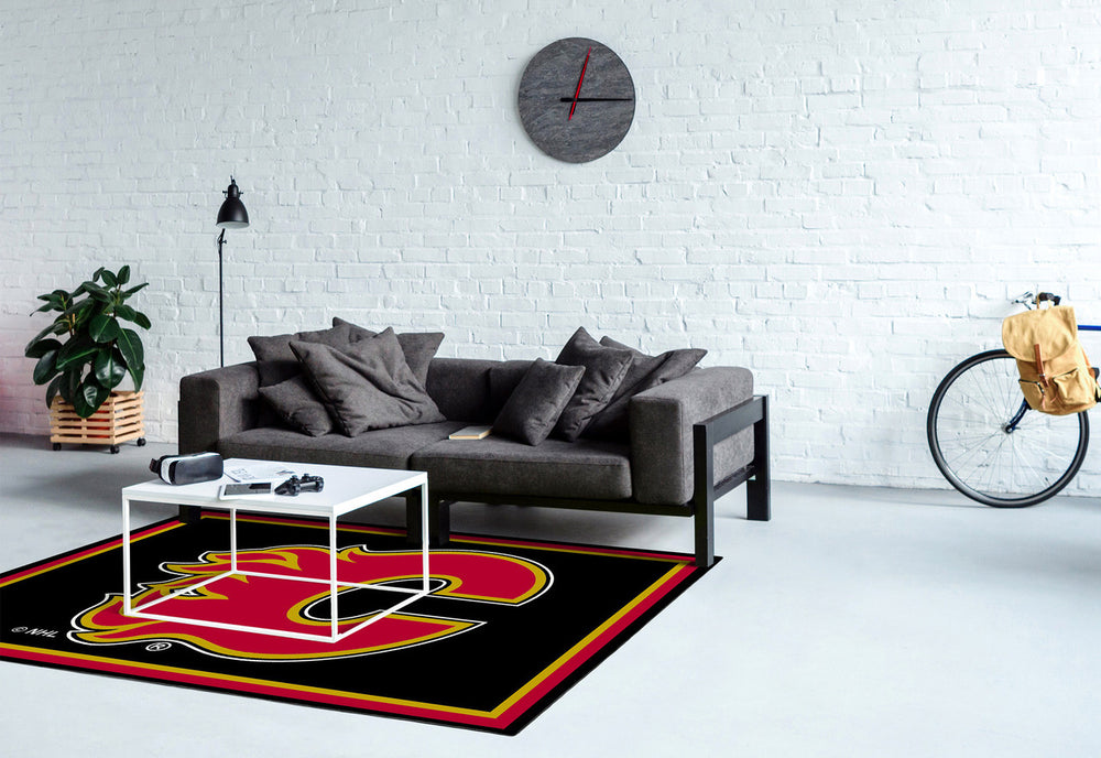 Calgary Flames Rug Team Spirit
