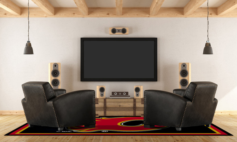 Calgary Flames Rug Team Spirit