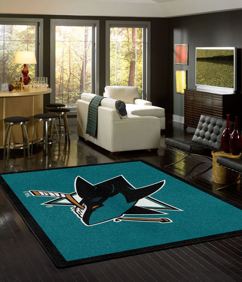 San Jose Sharks Rug Team Spirit 2