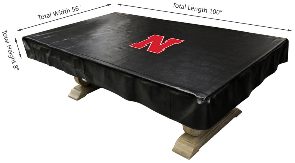 University of Nebraska Pool Table Cover 8 Foot