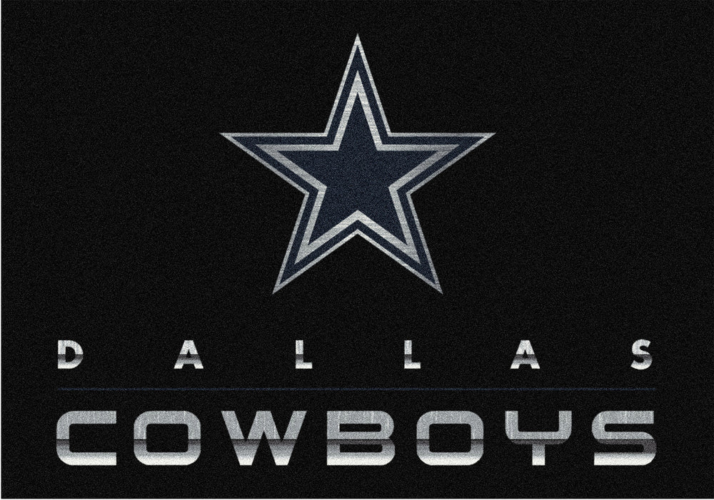 Dallas Cowboys Rug Chrome