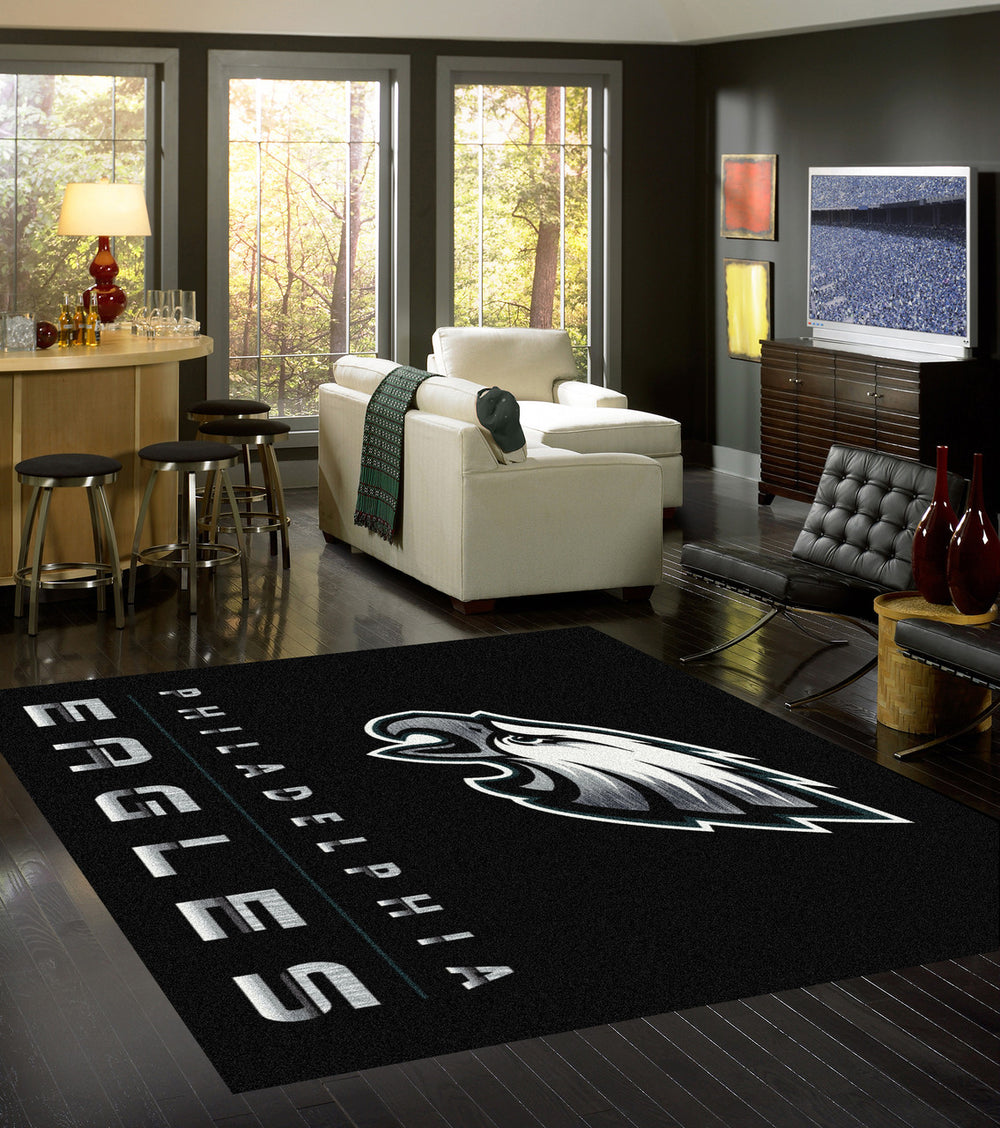 Philadelphia Eagles Rug Chrome