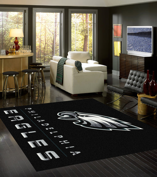 Philadelphia Eagles Rug Chrome 4