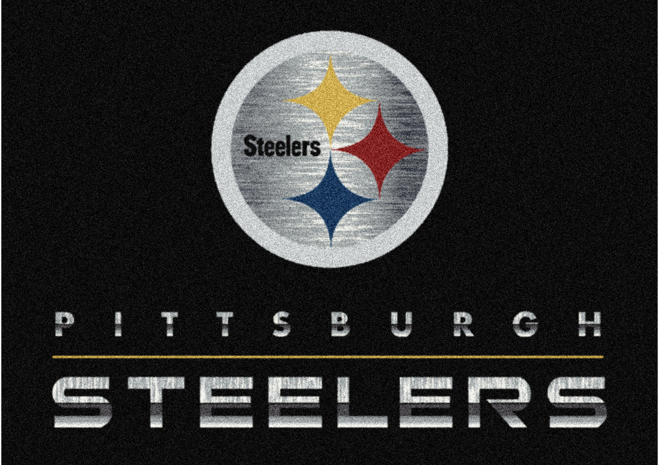 Pittsburgh Steelers Rug Chrome