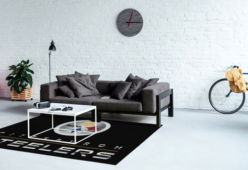 Pittsburgh Steelers Rug Chrome 4