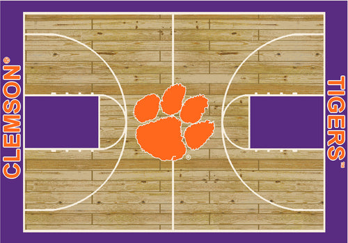 Clemson University Rug Courtside 1