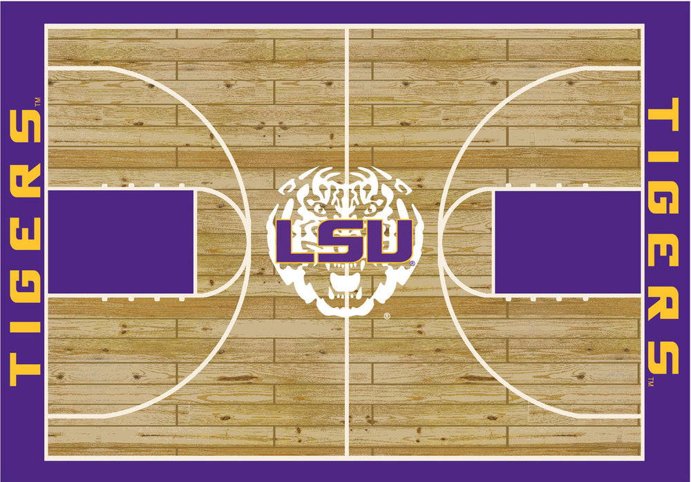 LSU Rug Courtside