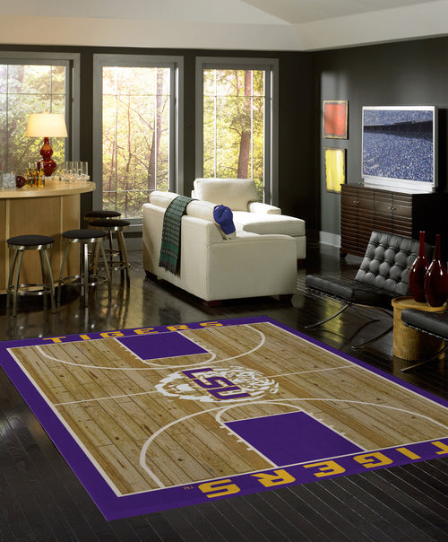 LSU Rug Courtside 5