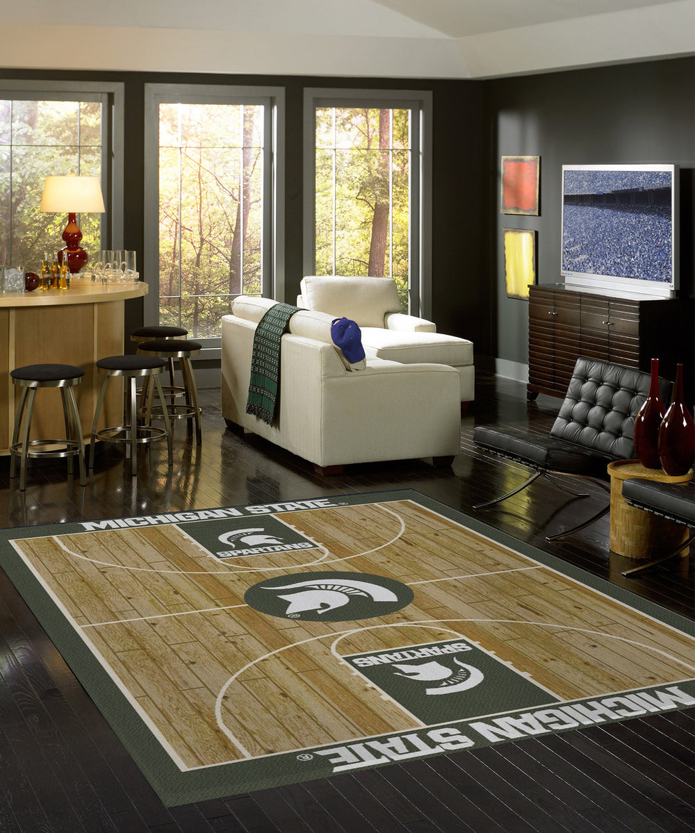 Michigan State University Rug Courtside