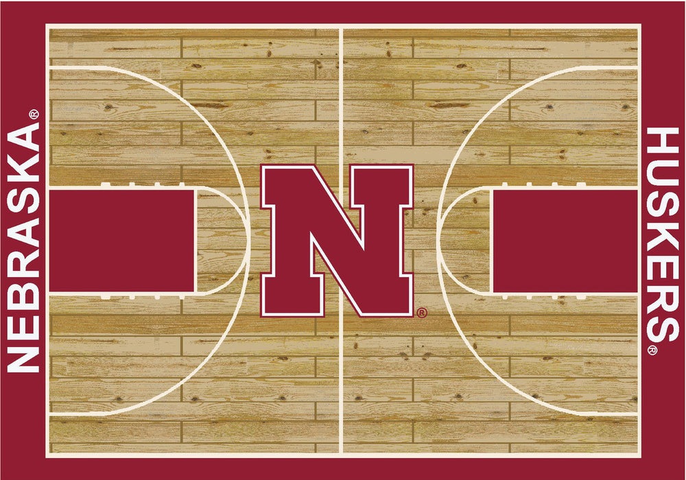 University of Nebraska Rug Courtside