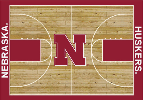 University of Nebraska Rug Courtside 1
