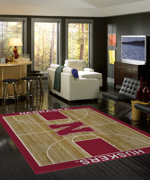 University of Nebraska Rug Courtside 5
