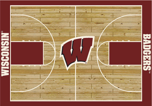 University of Wisconsin Rug Courtside 1