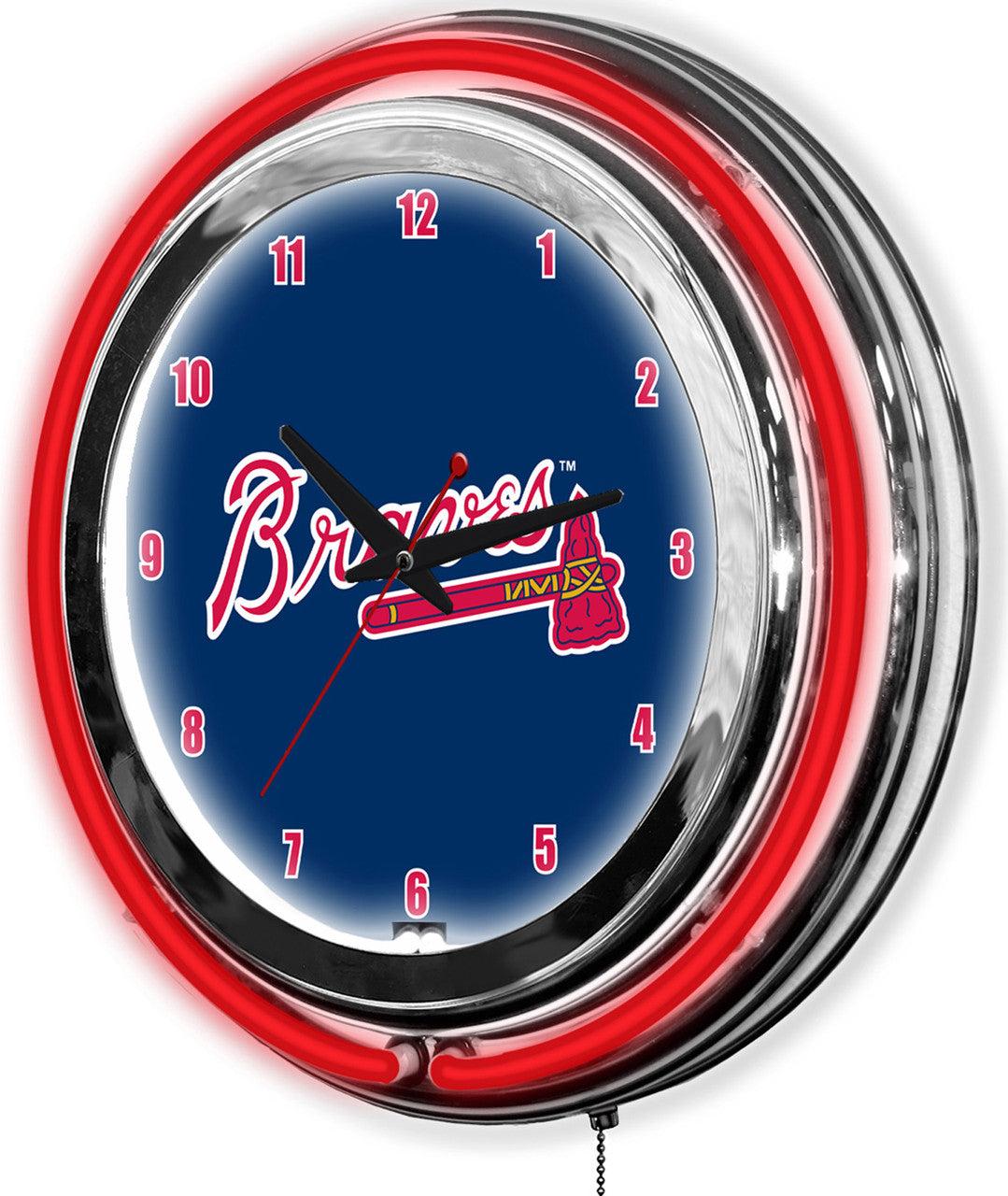Atlanta Braves Clock Neon 14"