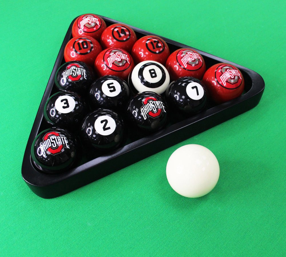 Ohio State Pool Balls with Numbers