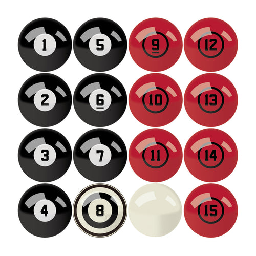 Ohio State Pool Balls with Numbers 2