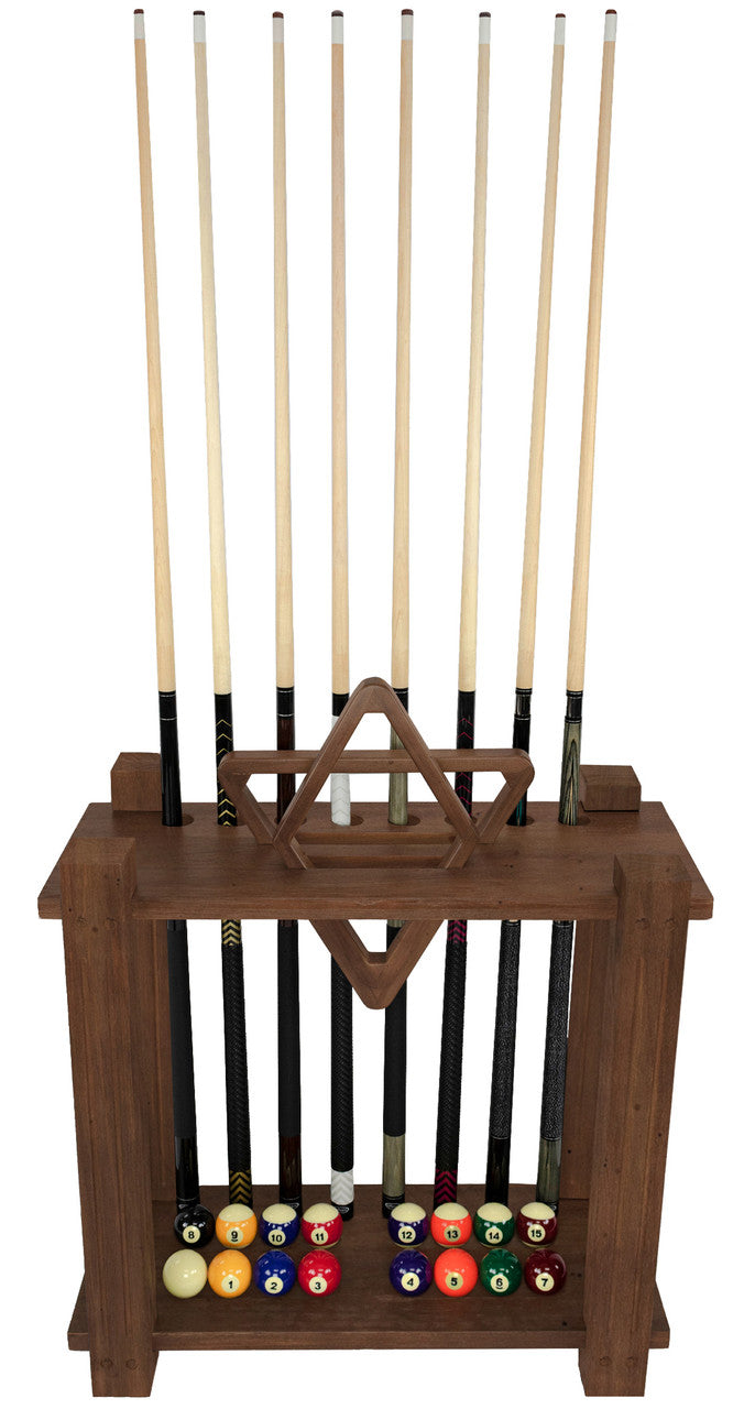 Imperial Cue Rack Rectangle Floor Rack Whiskey