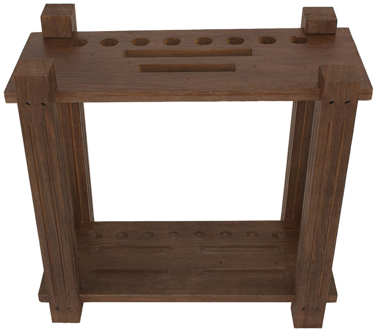 Imperial Cue Rack Rectangle Floor Rack Whiskey