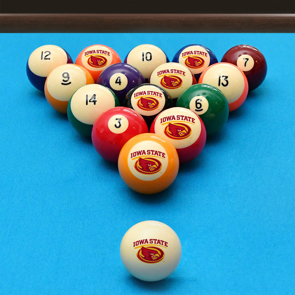 Iowa State University Pool Balls - Retro Balls Set