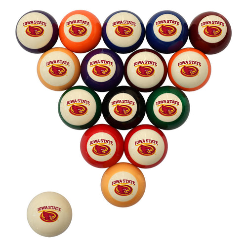 Iowa State University Pool Balls - Retro Balls Set 1