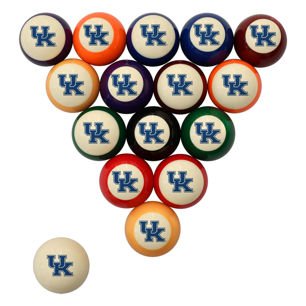University of Kentucky Pool Balls - Retro Balls Set