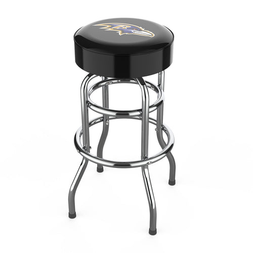 Baltimore Ravens Bar Stool Chrome 1