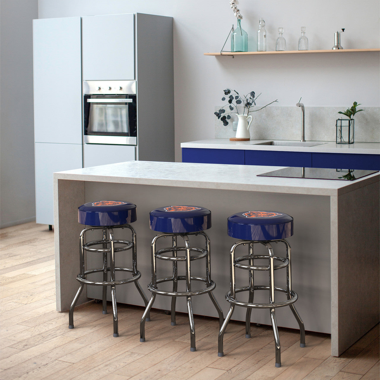 Chicago Bears Bar Stool Chrome