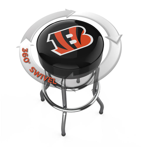 Cincinnati Bengals Bar Stool Chrome 3