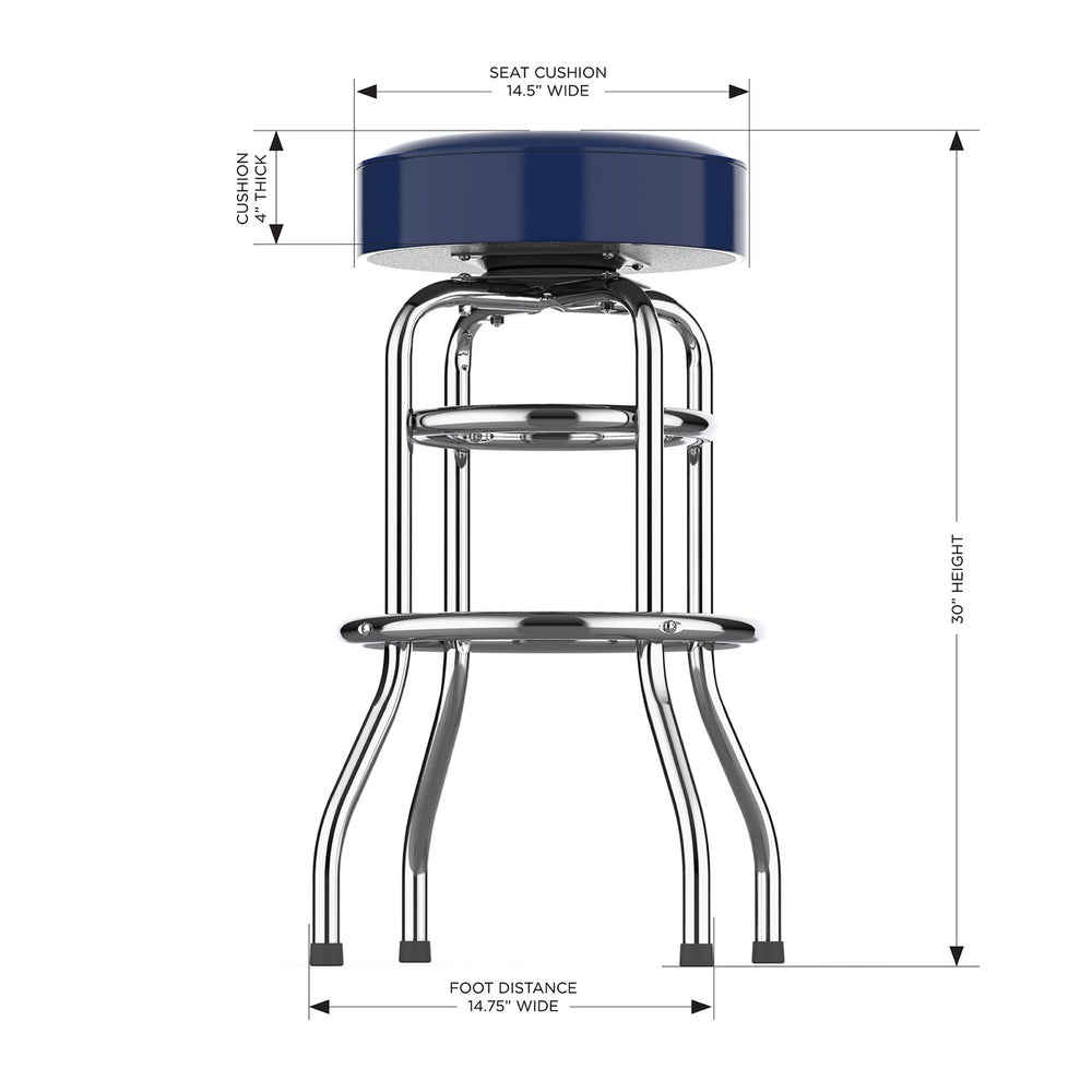 Dallas Cowboys Bar Stool Chrome