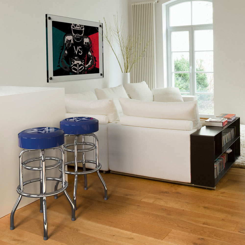 Dallas Cowboys Bar Stool Chrome