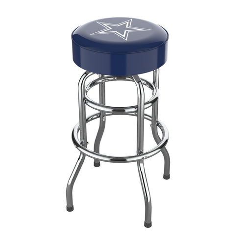 Dallas Cowboys Bar Stool Chrome 1