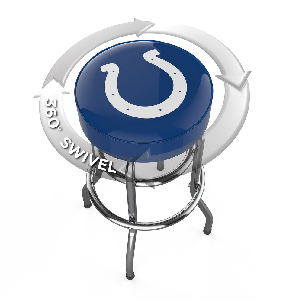 Indianapolis Colts Bar Stool Chrome