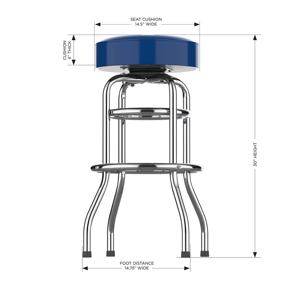 Indianapolis Colts Bar Stool Chrome