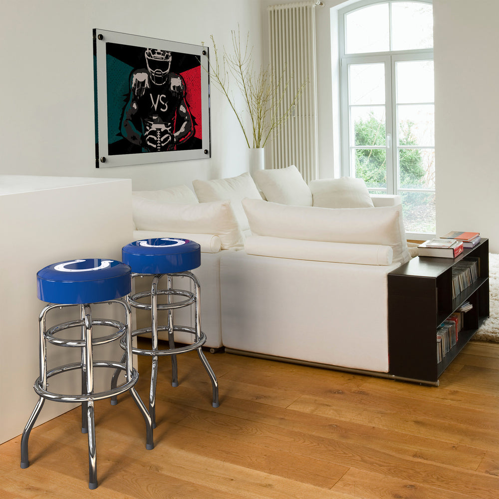 Indianapolis Colts Bar Stool Chrome