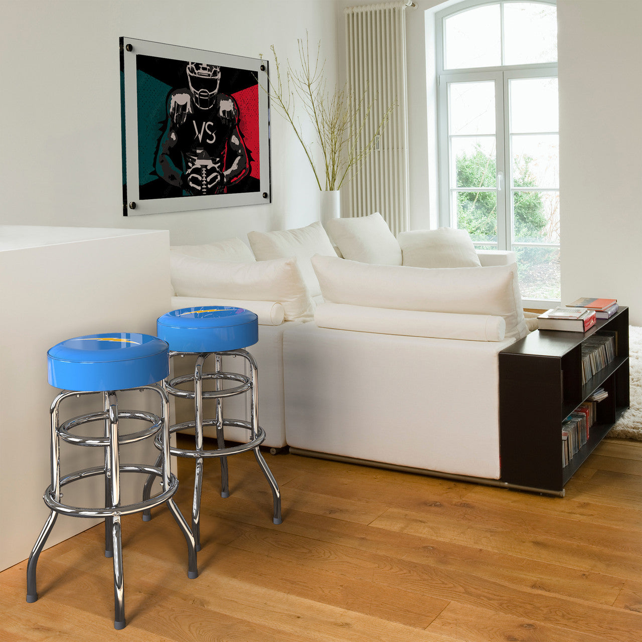 Los Angeles Chargers Bar Stool Chrome
