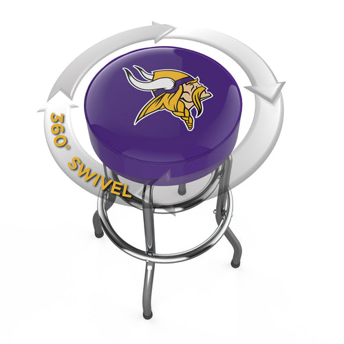 Minnesota Vikings Bar Stool Chrome 4