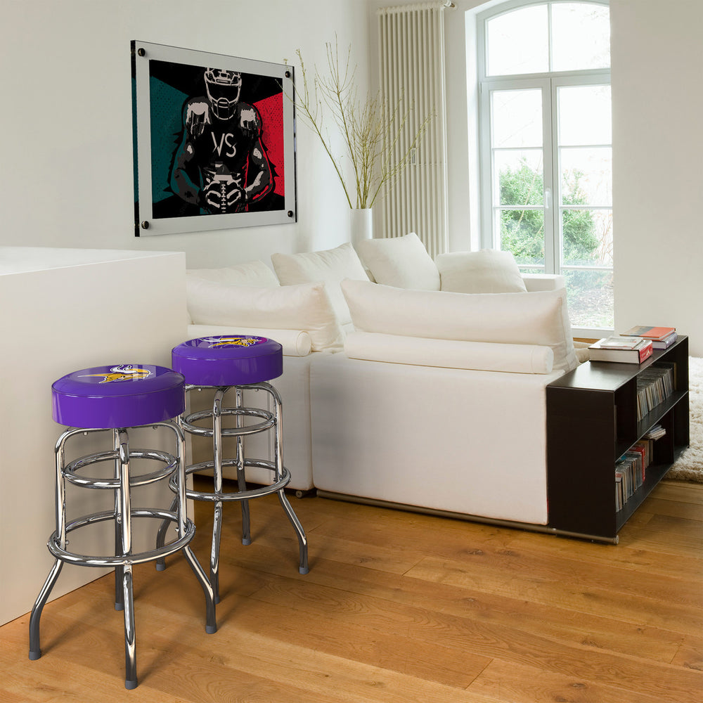 Minnesota Vikings Bar Stool Chrome