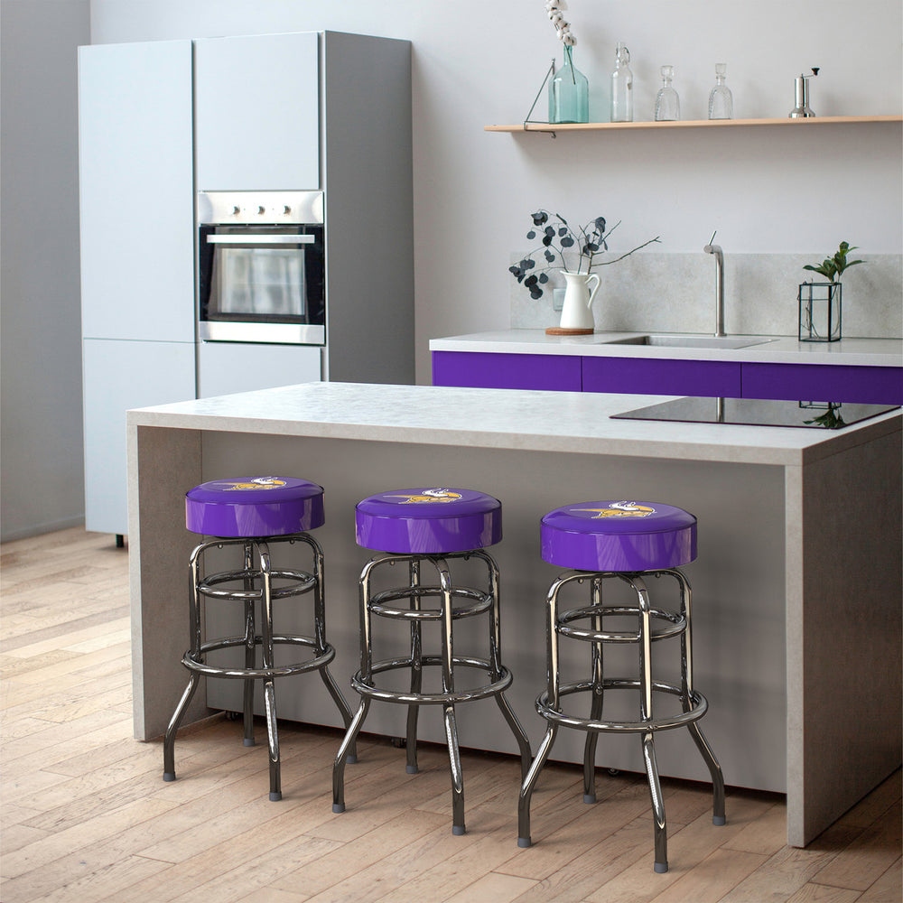 Minnesota Vikings Bar Stool Chrome