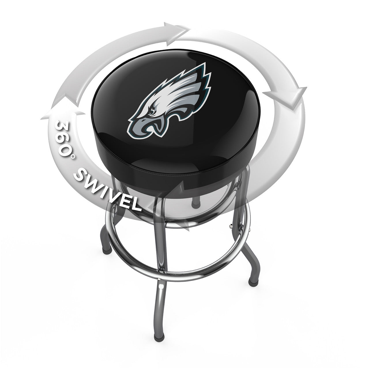 Philadelphia Eagles Bar Stool Chrome